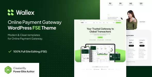 Wallex - Online Payment Gateway FSE WordPress Theme