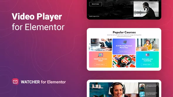 Watcher - Flexible Video Player for Elementor