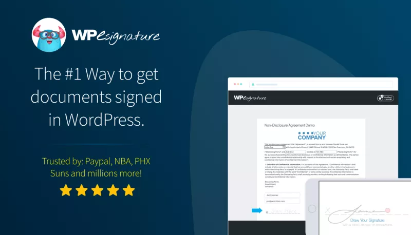 WP E-Signature - Digital Signature for WordPress + Addons