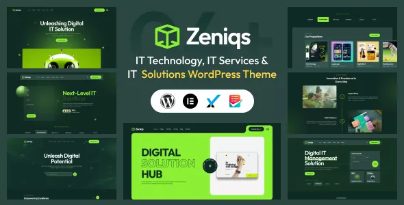 Zeniqs IT - Technology and IT Solutions WordPress Theme
