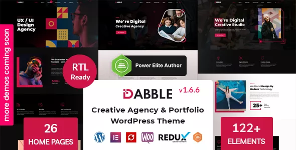 Dabble - Creative Agency & Portfolio WordPress Theme