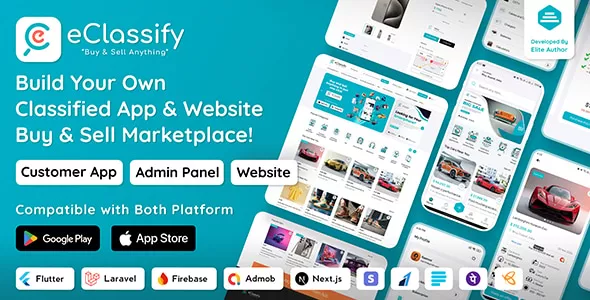 eClassify - Classified Buy and Sell Marketplace Flutter App with Laravel Admin Panel