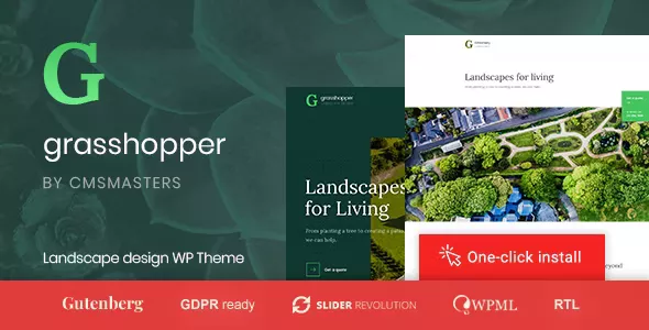 Grasshopper - Landscape Design and Gardening Services WP Theme