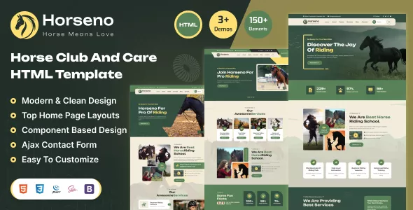 Horseno - Horse Club & Riding Sports WordPress Theme