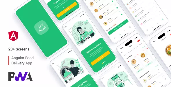 Mesio - Food Delivery App (Payload CMS + Angular PWA)