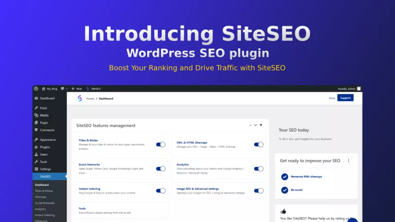 SiteSEO Pro - Boost Your Ranking and Drive Traffic
