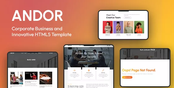 Andor - Corporate Business and Innovative HTML5 Template