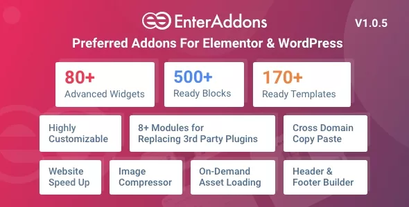 Enter Addons Pro - Preferred Addons for Elementor and WordPress