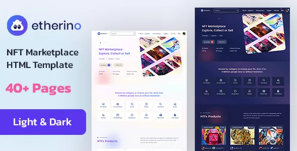 Etherino - NFT HTML Marketplace