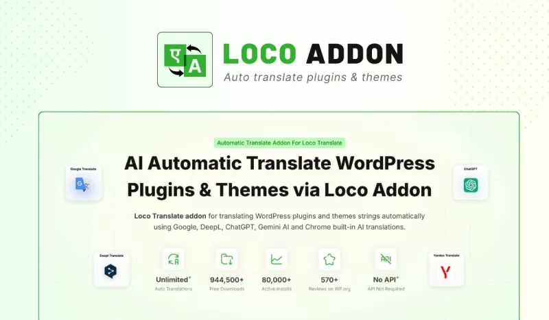 LocoAI - Auto Translate for Loco Translate