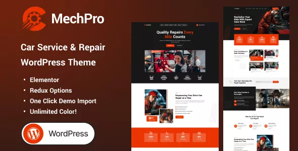 Mechpro - Car Service & Repair WordPress Theme