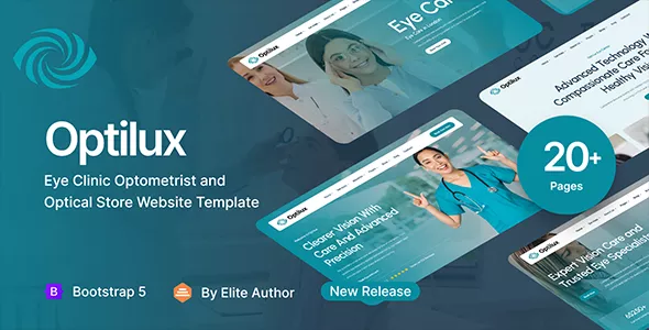 Optilux - Eye Care Clinic Optometrist and Optical Store HTML Template