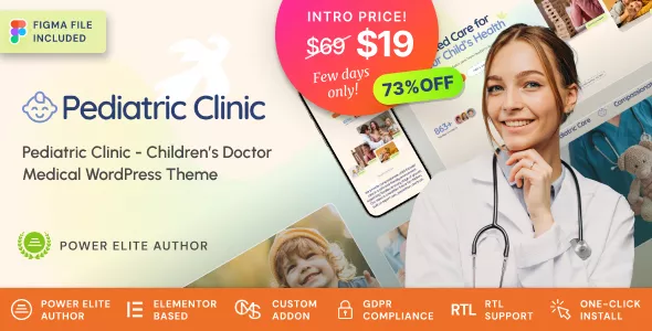 Pediatric Clinic - Children's & Family Doctor Medical WordPress Theme