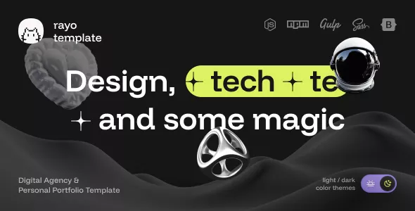 Rayo - Digital Agency & Personal Portfolio HTML Template