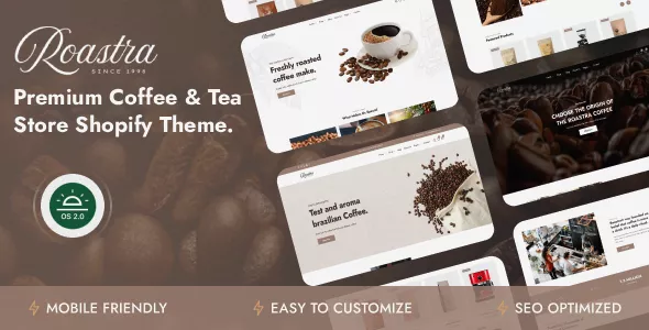 Roastra - Coffee Shop & Tea Store Shopify Theme OS 2.0