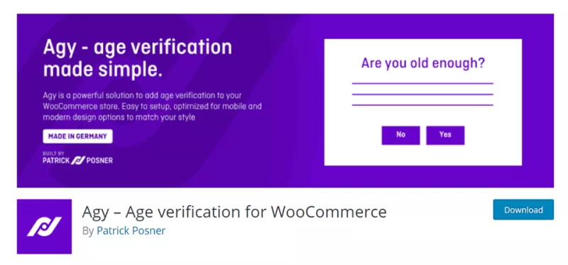 Agy Premium - Age Verification for your WooCommerce Store