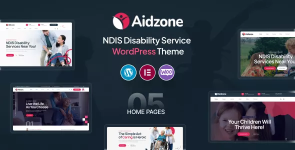 Aidzone - NDIS Disability Service WordPress Theme