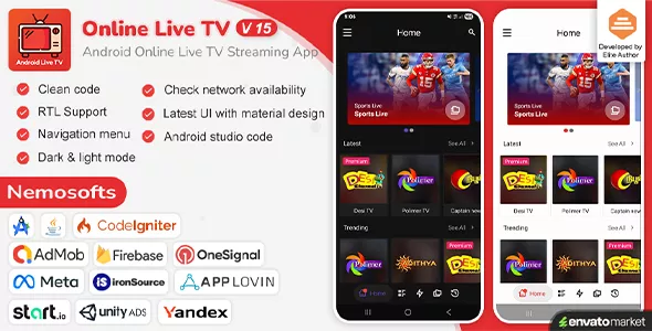 Android Online Live TV Streaming