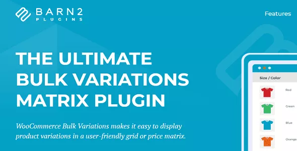Barn2 WooCommerce Bulk Variations