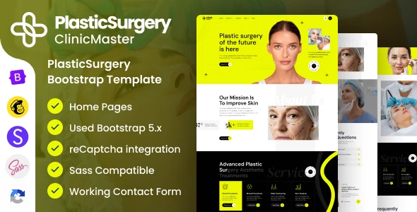 ClinicMaster - Plastic Surgery Bootstrap Template