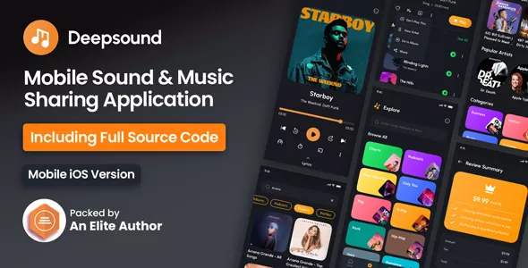 DeepSound IOS - Mobile Sound & Music Sharing Platform Mobile IOS Application