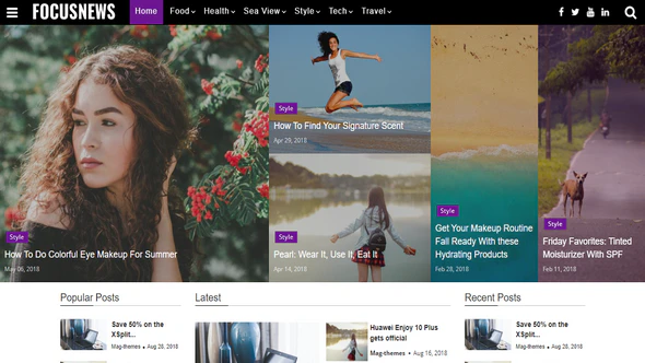 Focus Magazine - Free WordPress Theme