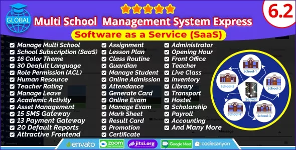 Global - Multi School Management System Express