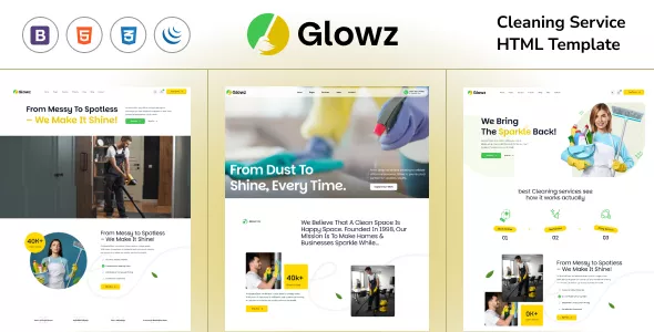 Glowz - Cleaning Services HTML5 Template