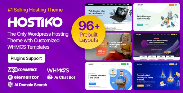 Hostiko - Hosting WordPress & WHMCS Theme