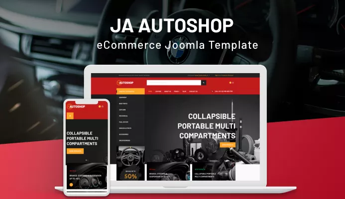 JA Autoshop - Beautiful eCommerce Joomla Template
