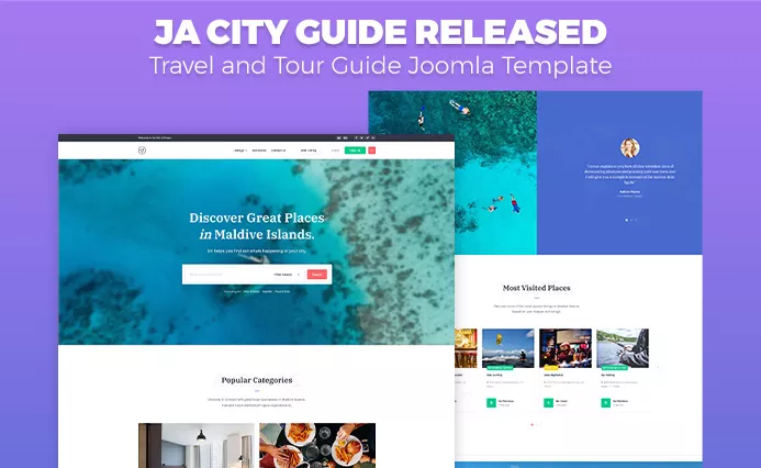 JA City Guide - Creative Travel and Tour Guide Joomla Template