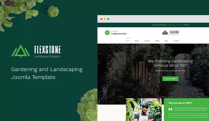 JA Landscape - Gardening and Landscaping Joomla Template