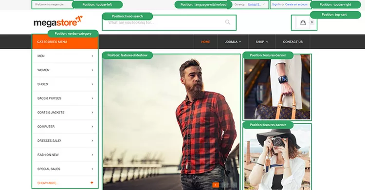 JA Megastore - Responsive eCommerce Joomla Template