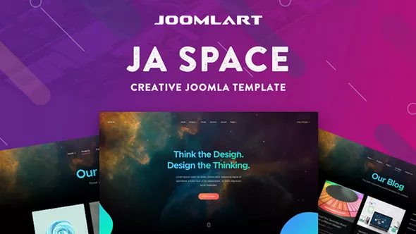 JA Space - Creative Joomla template for Portfolio and Agency Websites