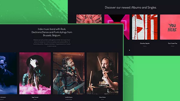 JA Symphony - Music & Band, Music Events Joomla Template