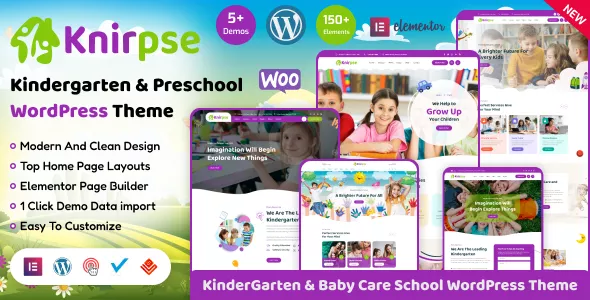 Knirpse - Kindergarten, Shool & Baby Care WordPress Theme