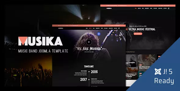 Musika - Music Festival & Band Joomla 4 Template