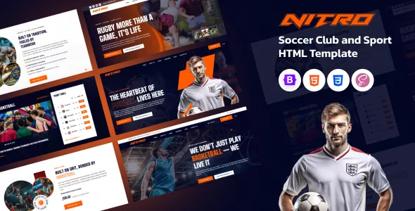 Nitro - Soccer Club and Sport HTML Template