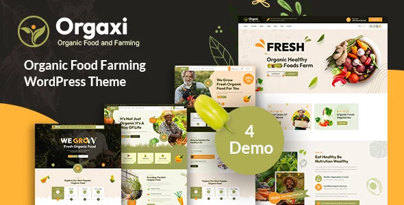 Orgaxi - Organic Food and Fram WordPress Theme