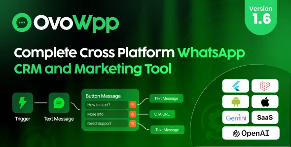 OvoWpp - Complete Cross Platform WhatsApp CRM and Marketing Tool