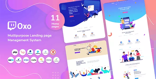 OXO - Multipurpose Landing Page CMS