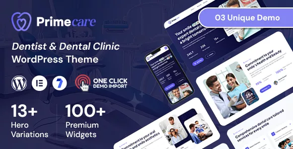 Primecare - Dentist WordPress Theme