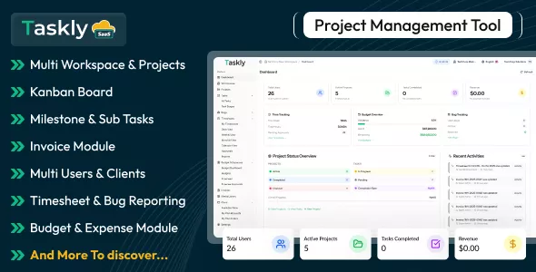 TASKLY SaaS - Project Management Tool