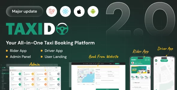 Taxido - InDrive - Grab - Uber Clone