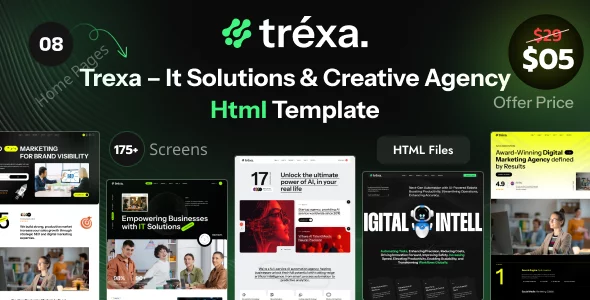 Trexa - It Solutions & Creative Agency HTML Template