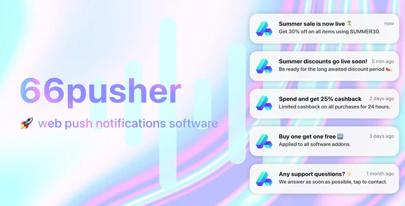 66pusher - Web Push Notifications