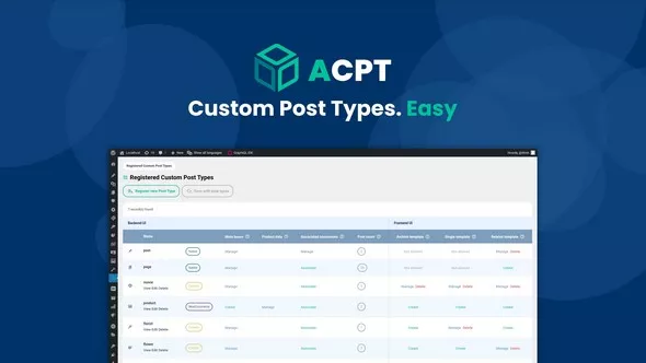 Advanced Custom Post Types (ACPT)