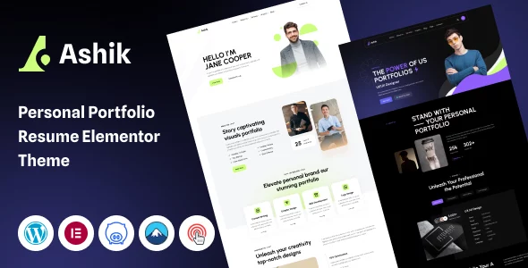Ashik - Personal Portfolio WordPress Theme
