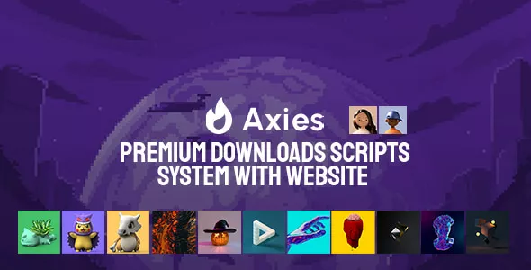 Axies - Premium Downloads Scripts System with Website