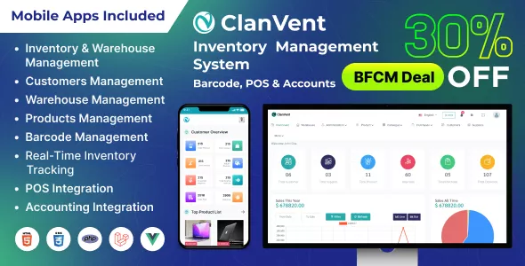 ClanVent - Inventory with POS and Accounts Management System